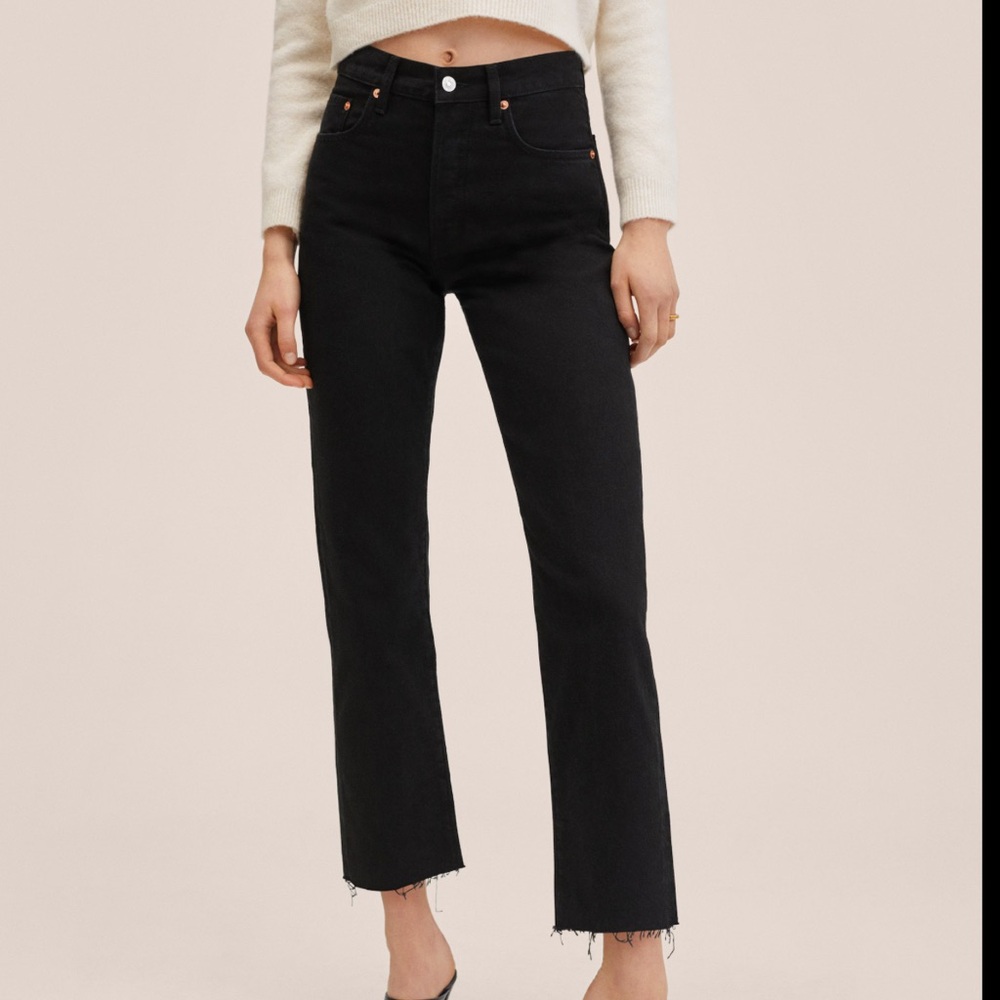 MANGO Black jeans US 6
